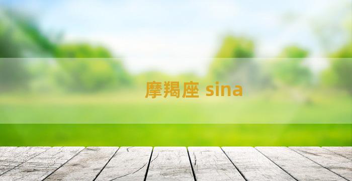 摩羯座 sina